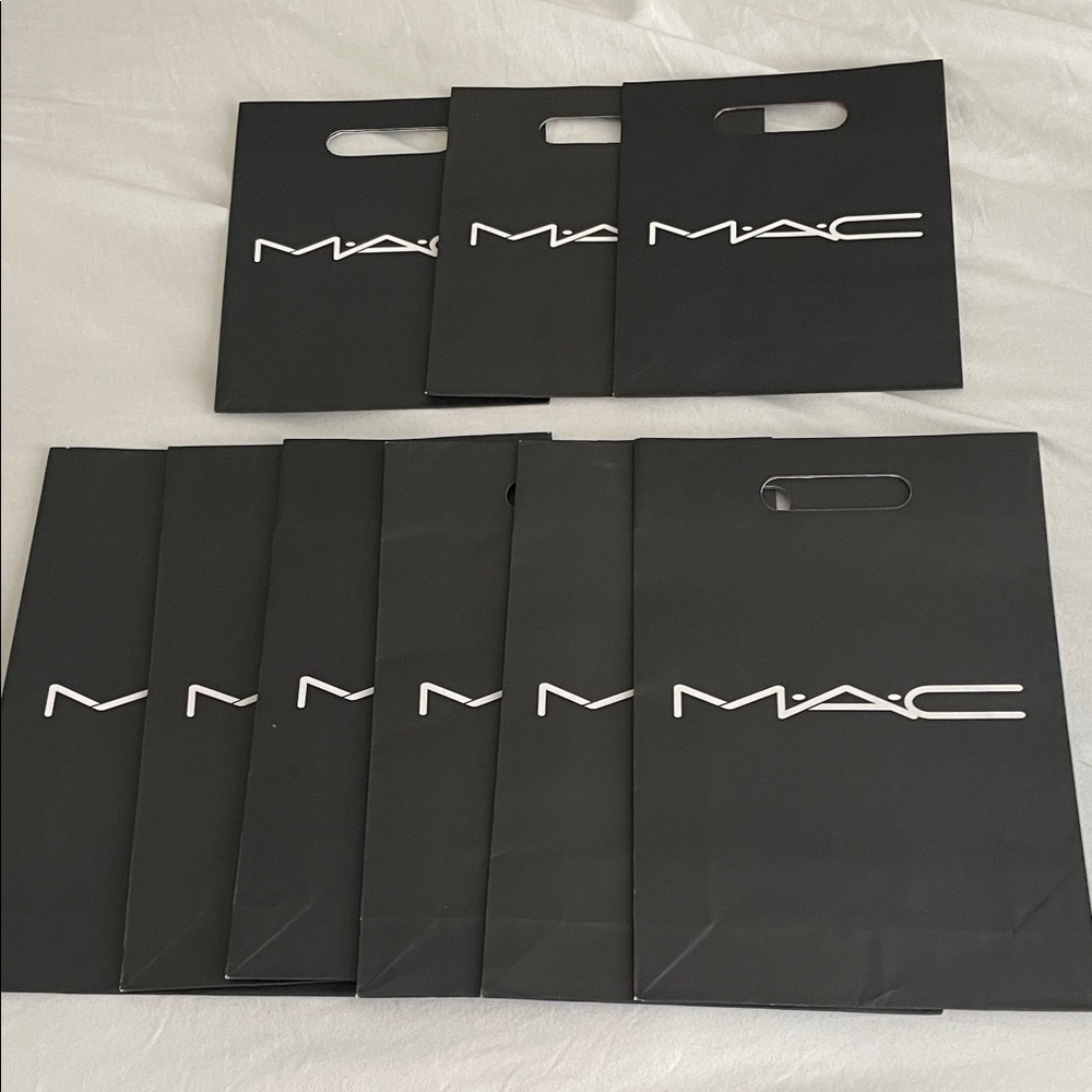 MAC Cosmetics Elegant Black Carry Bags Store Makeup Bag Bundle Authentic